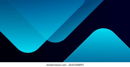 Abstract dark blue background. Geometric square shapes pattern. High quality degital graphic. Futuristic concept. 