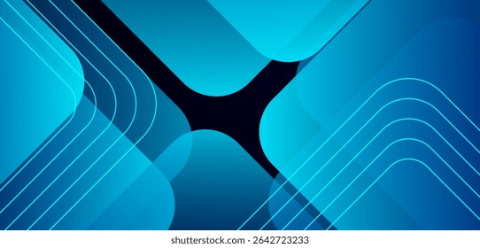 Abstractas fondo azul oscuro. Patrón de Formas cuadradas geométricas. Gráfico digital de alta calidad. Concepto futurista. Ilustración vectorial eps10. 