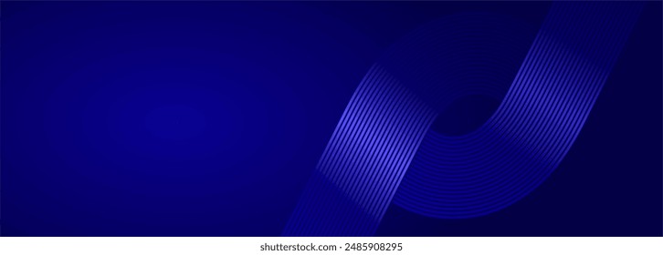 abstract dark blue background with glowing lines