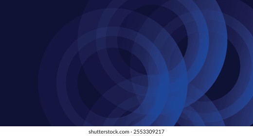 Abstrakter dunkelblauer Hintergrund mit leuchtend gekrümmten Linien. Glänzend blaue Swirl-Kurve Linien Design. Spirale Geometrisches ovales Muster. Illustrationsvektor