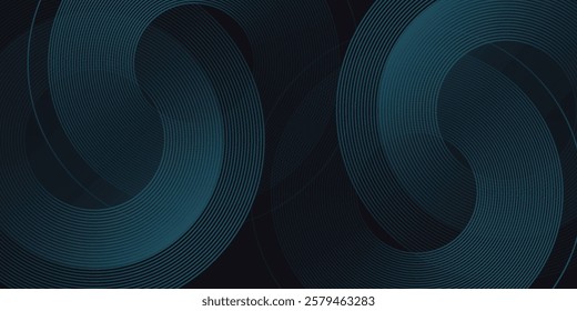 Abstract dark blue abstract background with glowing geometric lines. Modern shiny blue design simple abstract modern