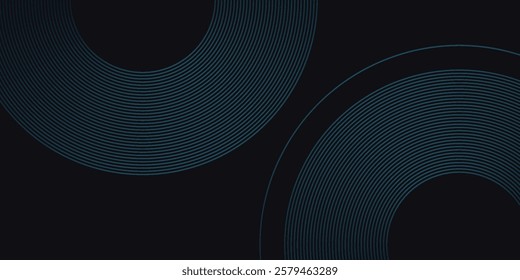 Abstract dark blue abstract background with glowing geometric lines. Modern shiny blue design simple abstract