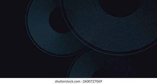 Abstract dark blue abstract background with glowing geometric lines. Modern shiny blue diagonal simple modern abstract