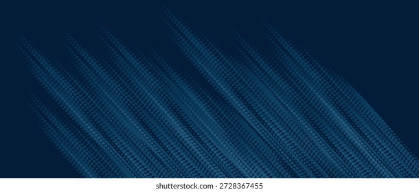 Abstractas fondo azul oscuro con textura de puntos de tecnología azul brillante. Concepto abstracto de datos digitales moderno y futurista. VOL. 4