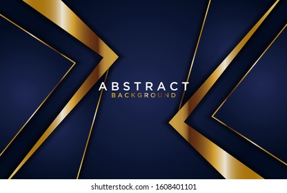 abstract dark blue background with gold line