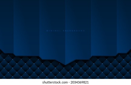 fondo azul oscuro abstracto con textura de línea dorada, fondo tecnológico, vector de concepto de página de aterrizaje moderno.