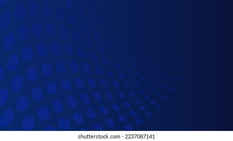 abstract dark blue background with halftone blue dots pattern in tech style. background vector. background template that could be used for various other businesses concept.