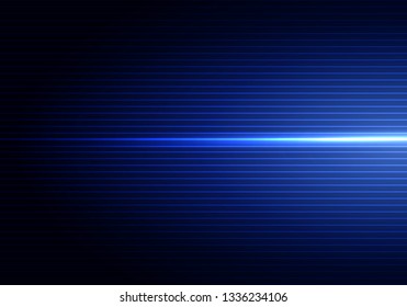Abstract dark blue background with horizontal light and shadow wallpaper. Vector illustration