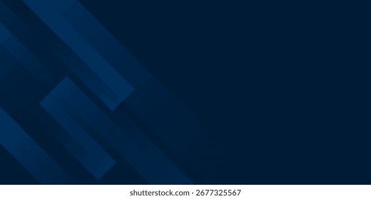 Fundo azul escuro abstrato com formas diagonais em camadas.