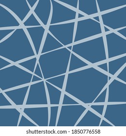 Abstract dark blue background with light stripes in shape of spider web