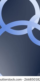 Abstract Dark blue background with Light Blue circles Gradient Design
