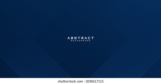 Resumen de fondo azul oscuro con franjas de línea. Diseño de rayas geométricas de línea simple y moderno. Elemento gráfico de líneas de degradado de estilo mínimo. Demanda para portada, afiche, sitio web, folleto, pancarta, volante