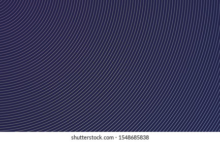 Abstract dark blue background with lines and circles. Vector illustration EPS10