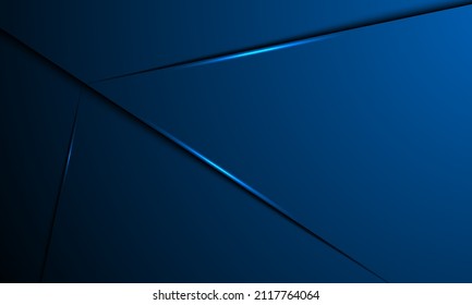 abstract dark blue background with lines and shine . 3d look and cool design . illustration eps10 vector