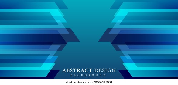 Abstract dark blue background with modern corporate concept with arrow pattern