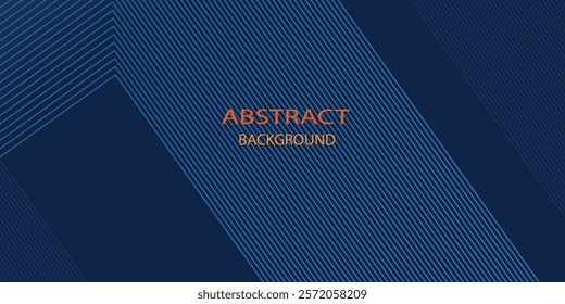 Abstract Dark blue background. Modern line stripes curve abstract presentation background. Luxury paper cut background. Abstract decoration, golden pattern, halftone gradients, 3d Vector illustration.