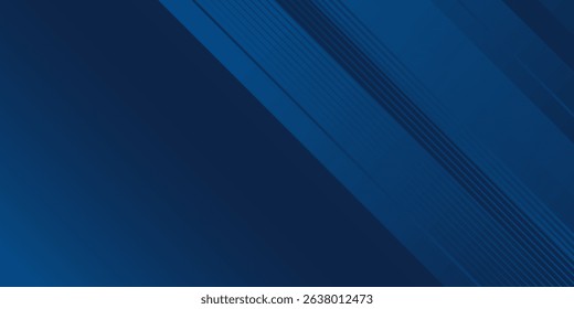 Abstract dark blue background with modern corporate concept, geometric modern elements for banner, presentation and flyer design.