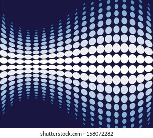 Abstract dark blue background with a moving pattern