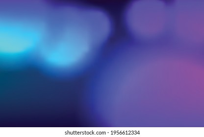 Resumen de fondo azul oscuro, formas de iluminación redonda, papel de pared geométrico borroso