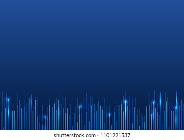 Abstract dark blue background with straight lines