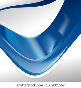 Abstract Dark Blue Background Template Vector Illustration