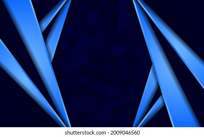 Abstract dark blue background with triangle texture