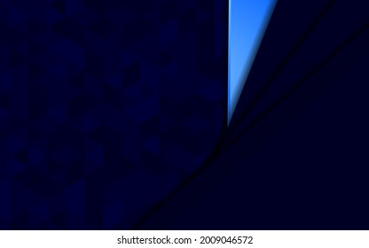 Abstract dark blue background with triangle texture