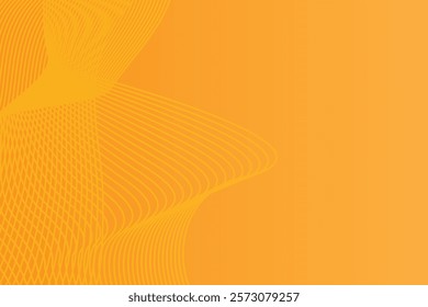 Abstract dark blue background with wave line pattern. Futuristic technology concept. Suit for banner, poster, cover, brochure, flyer. Vector illustration
