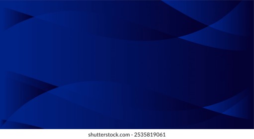 Abstract dark blue background with wavy lines.