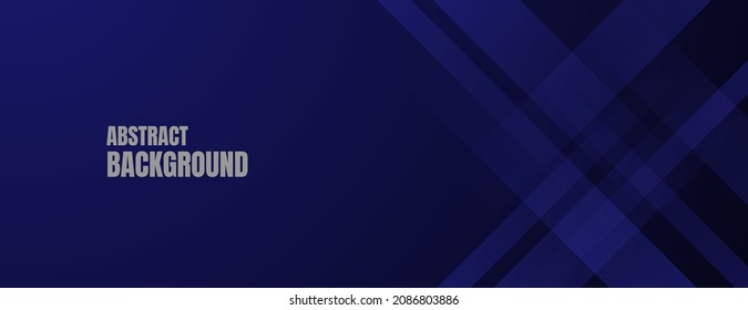 abstract dark blue banner background with overlapping stripes