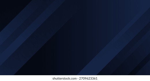 Fondo de Anuncio azul oscuro abstracto con rayas superpuestas