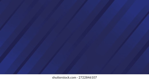 Abstrakter dunkelblauer Bannerhintergrund mit Streifen.Minimaler futuristischer Farbverlauf-Hintergrund, Vektor eps10