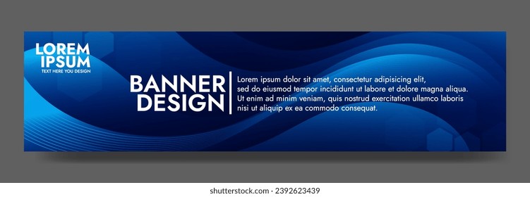 Abstract dark blue banner color with a unique wavy design. It is ideal for creating eye catching headers, promotional banners, and graphic elements with a modern and dynamic look.