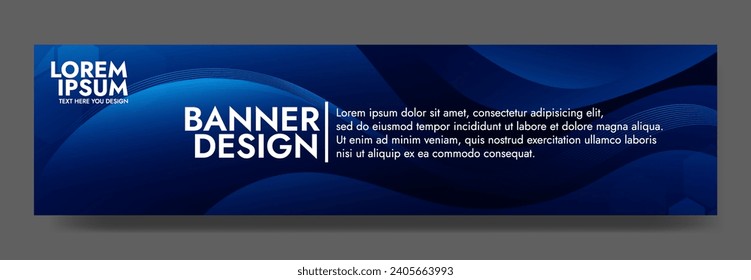 Abstract dark blue banner color with a unique wavy design. It is ideal for creating eye catching headers, promotional banners, and graphic elements with a modern and dynamic look.