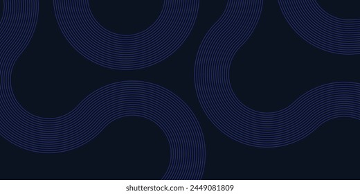 Abstract dark blue banner design background with diagonal geometric overlay layer. Modern square shape graphic elements. Suit for cover