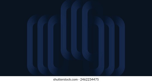 Abstract dark blue banner design background with diagonal geometric overlay layer. Modern square shape graphic elements. vektor
