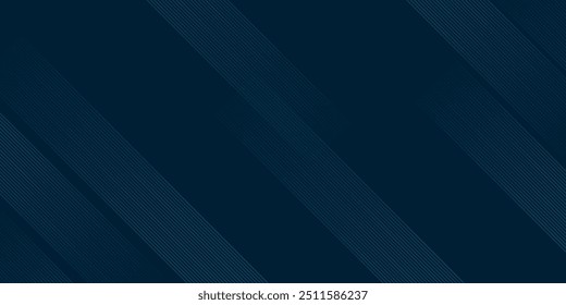 Abstract dark blue banner design background with diagonal geometric overlay layer. Modern square shape graphic elements. Suit for cover