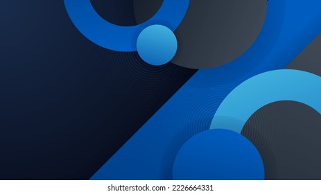 fondo azul oscuro y negro abstracto, triángulo de línea estructura hexagonal ilustración vectorial