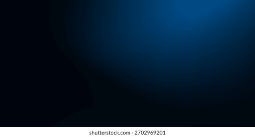 Abstract dark blue blurred background with smoke and space for your text. Nightclub space. Vector illustration