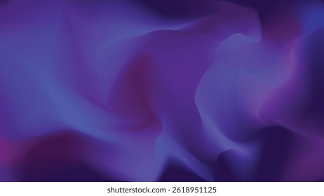 Abstract dark blue blurred defocused gradient background with dynamic effect