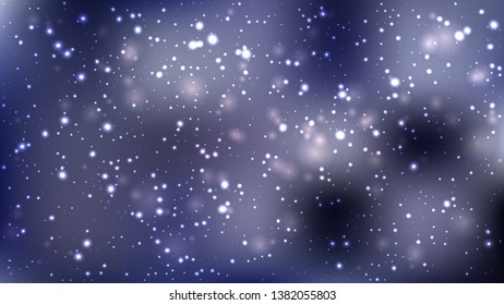 Abstract Dark Blue Blurred Lights Background Vector Graphic