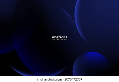 Abstract dark blue bubble digital technology, design concept background and wallpaper, banner backdrop, vector eps
