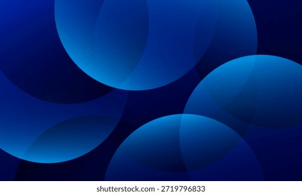 Abstractas fondo de círculos azules oscuros. Vector Eps10