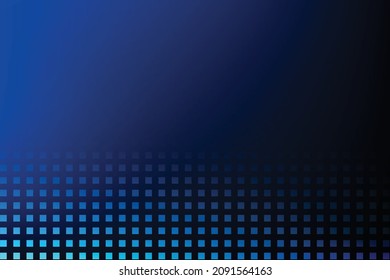 Resumen del fondo de color azul oscuro con forma cuadrada geométrica. Ilustración vectorial.