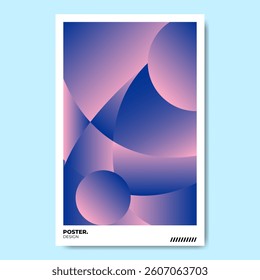 abstract dark blue color gradient poster. modern poster
