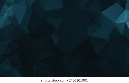 Abstract Dark Blue Color Polygon Background Design