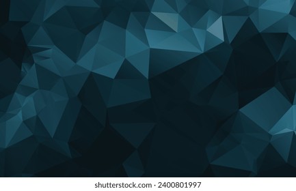 Resumen Diseño de fondo de polígono de color azul oscuro