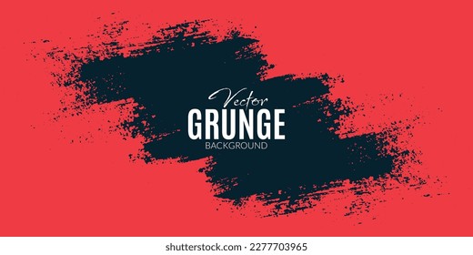 Abstract dark blue and Coral red grunge texture background