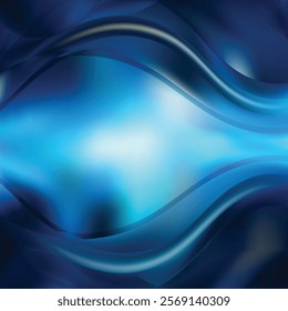Abstract Dark Blue Curve Background