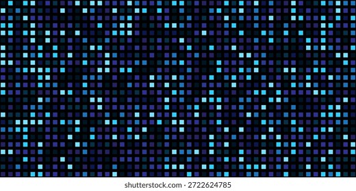 Fondo Abstractas de semitonos cuadrados de píxeles azul oscuro y cian 